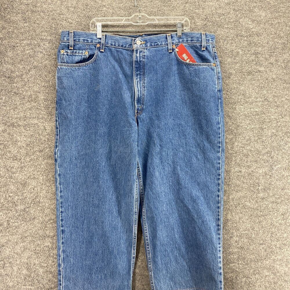 New Levi's 550 Cropped Jeans Men 44*30 Blue Denim Light Relaxed Fit Straight - Picture 3 of 11
